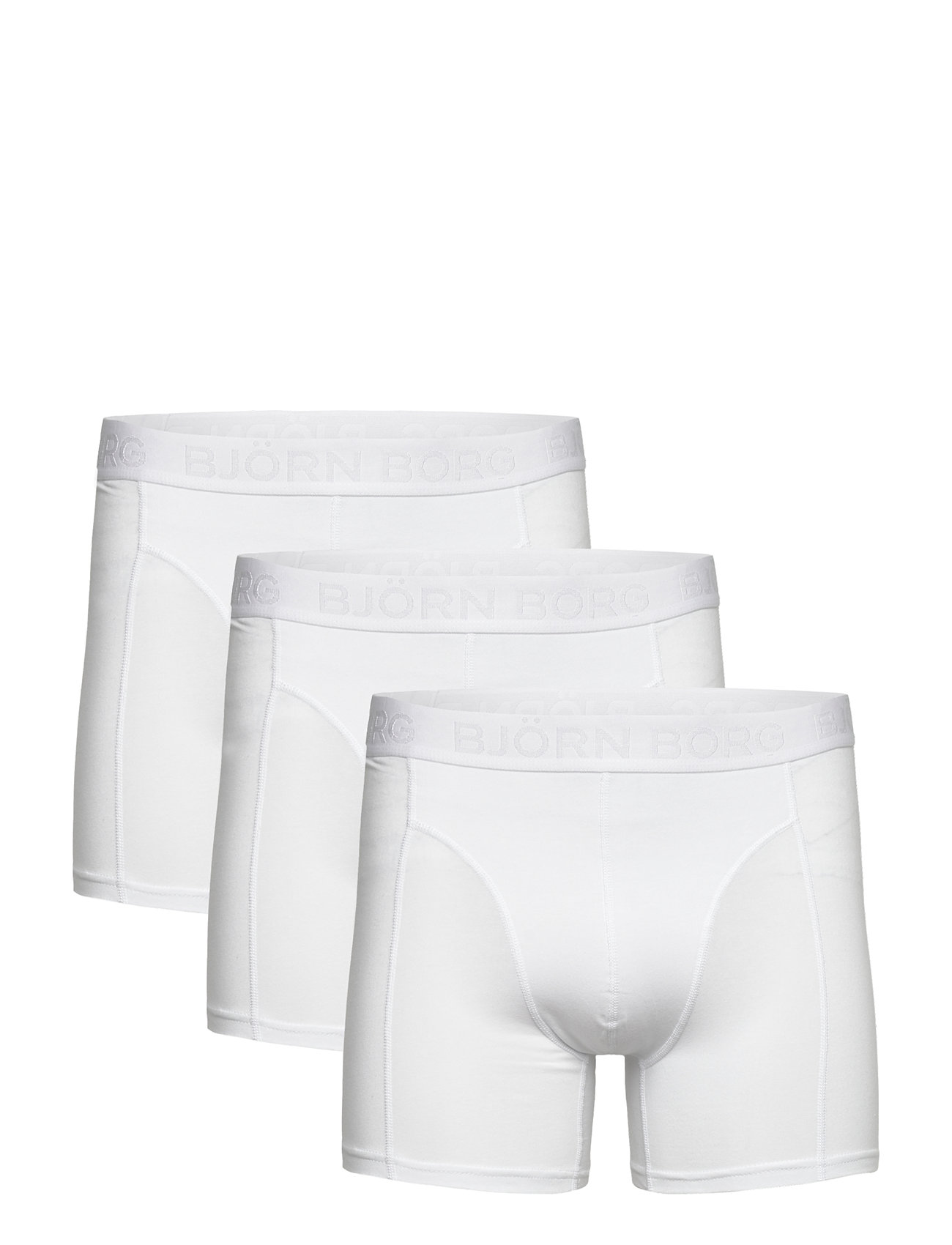 Björn Borg Cotton Stretch Boxer 3P - White - S