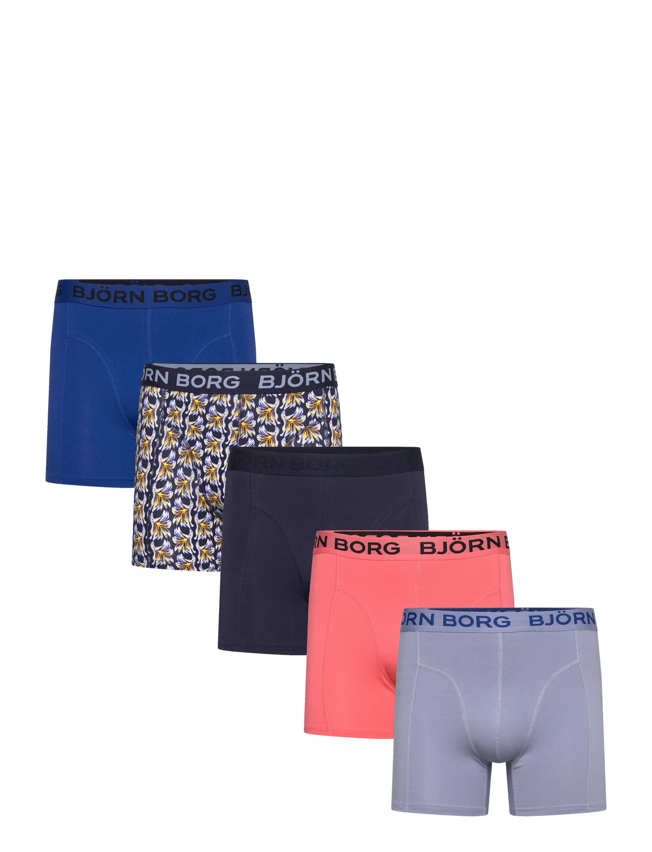 Björn Borg Cotton Stretch Boxer 5P - Multi/patterned - L