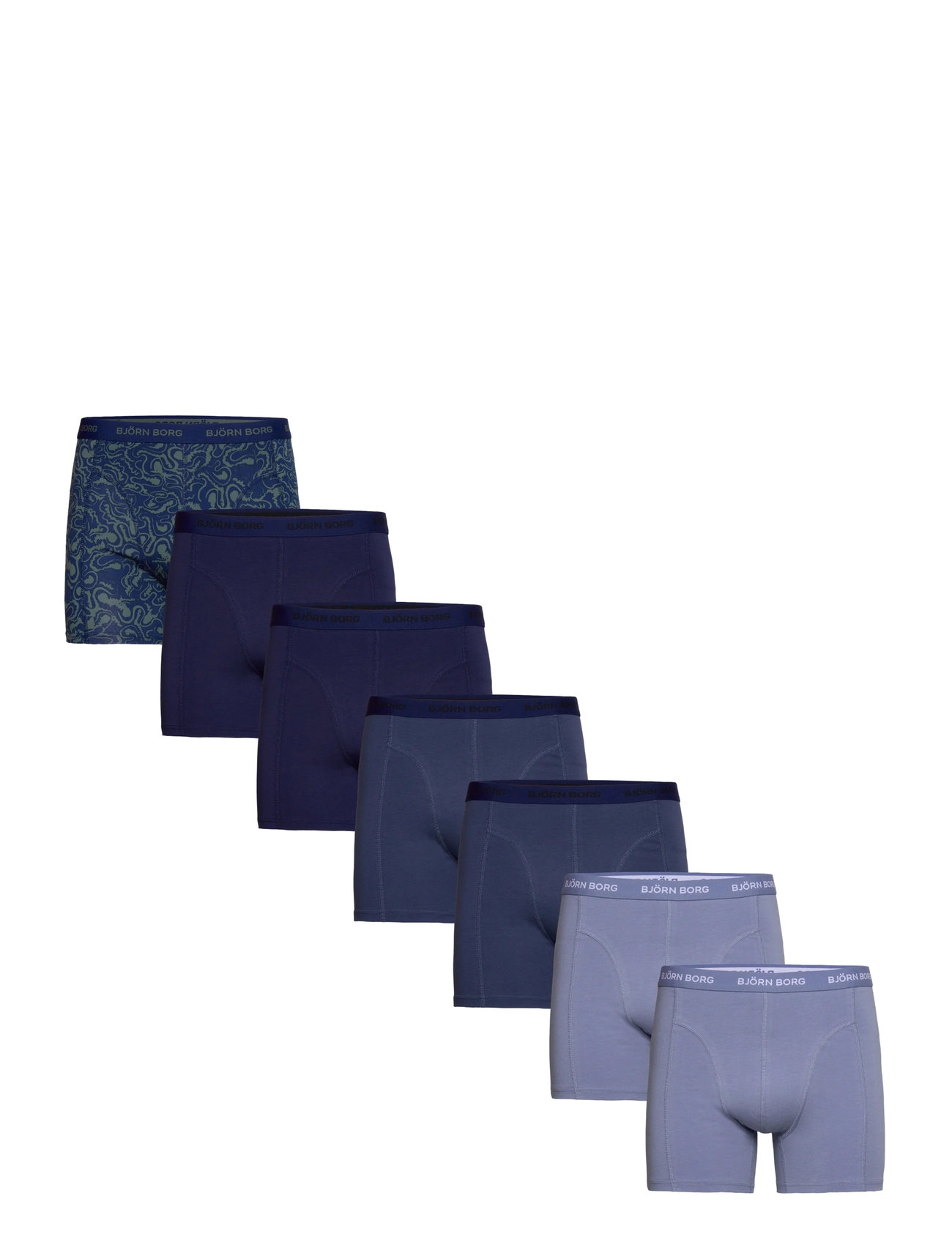Björn Borg Cotton Stretch Boxer 7P - Blue - XXL