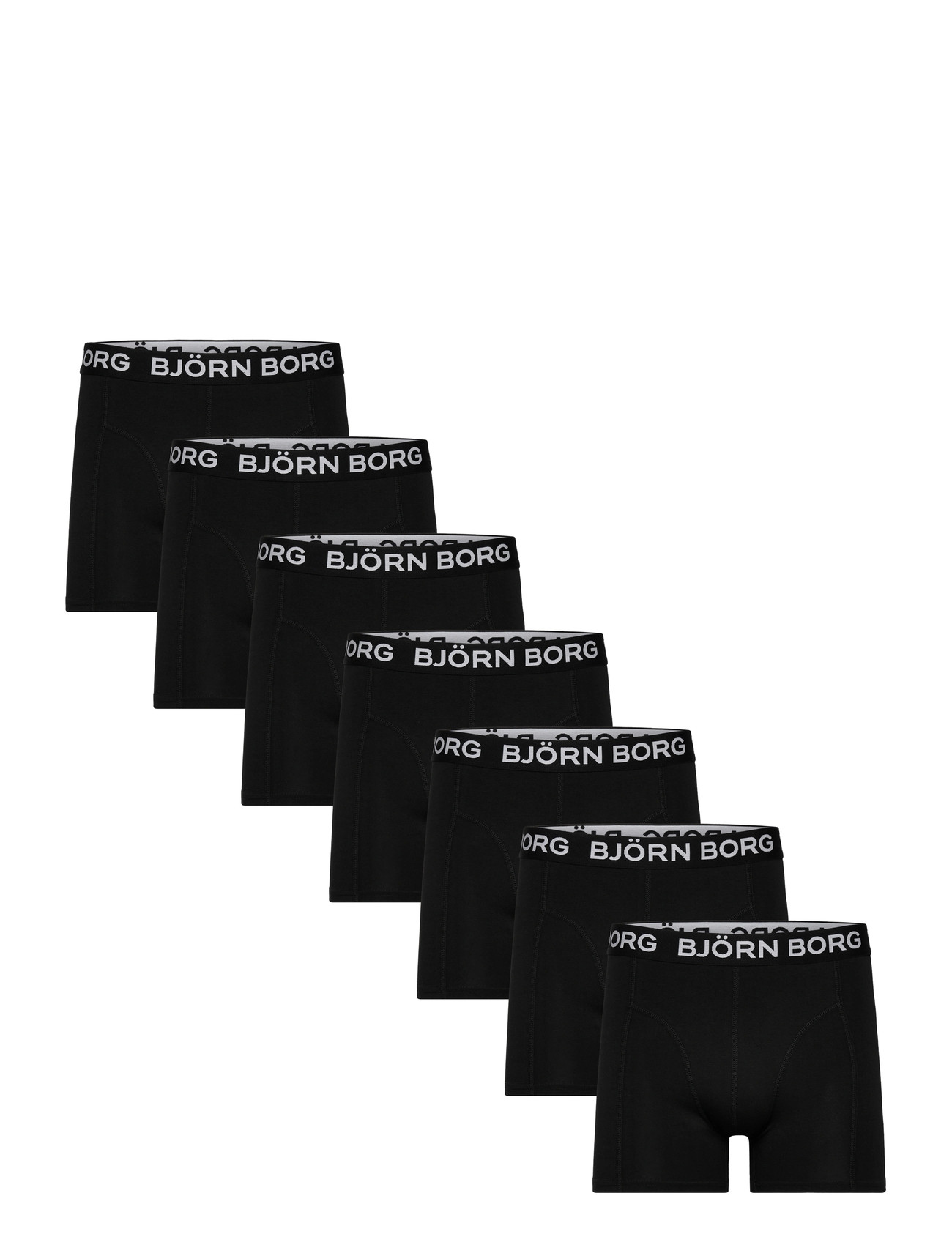 Björn Borg Cotton Stretch Boxer + Wash Bag 7P - Black - L