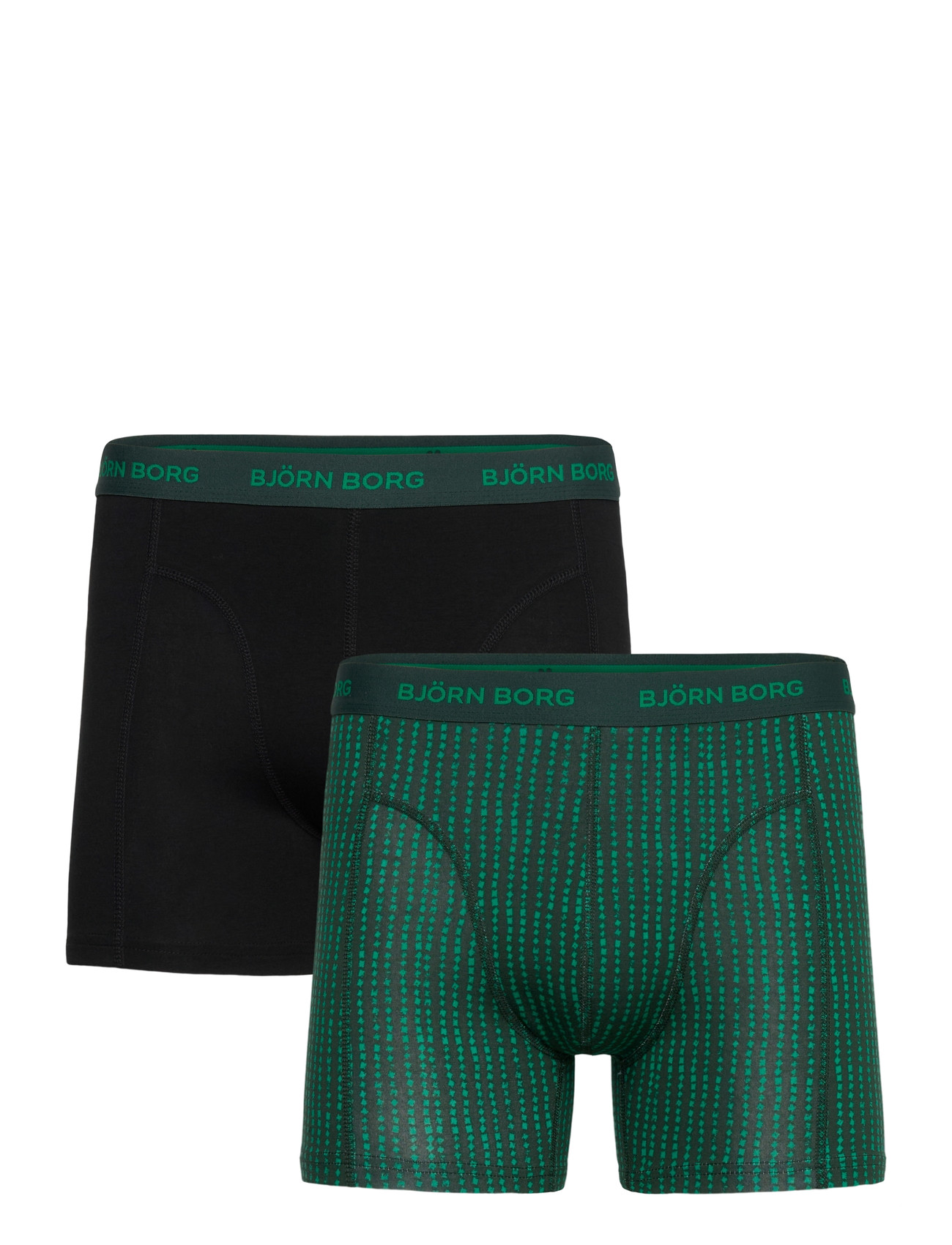 Björn Borg Cotton Stretch Boxer 2P - Green - S