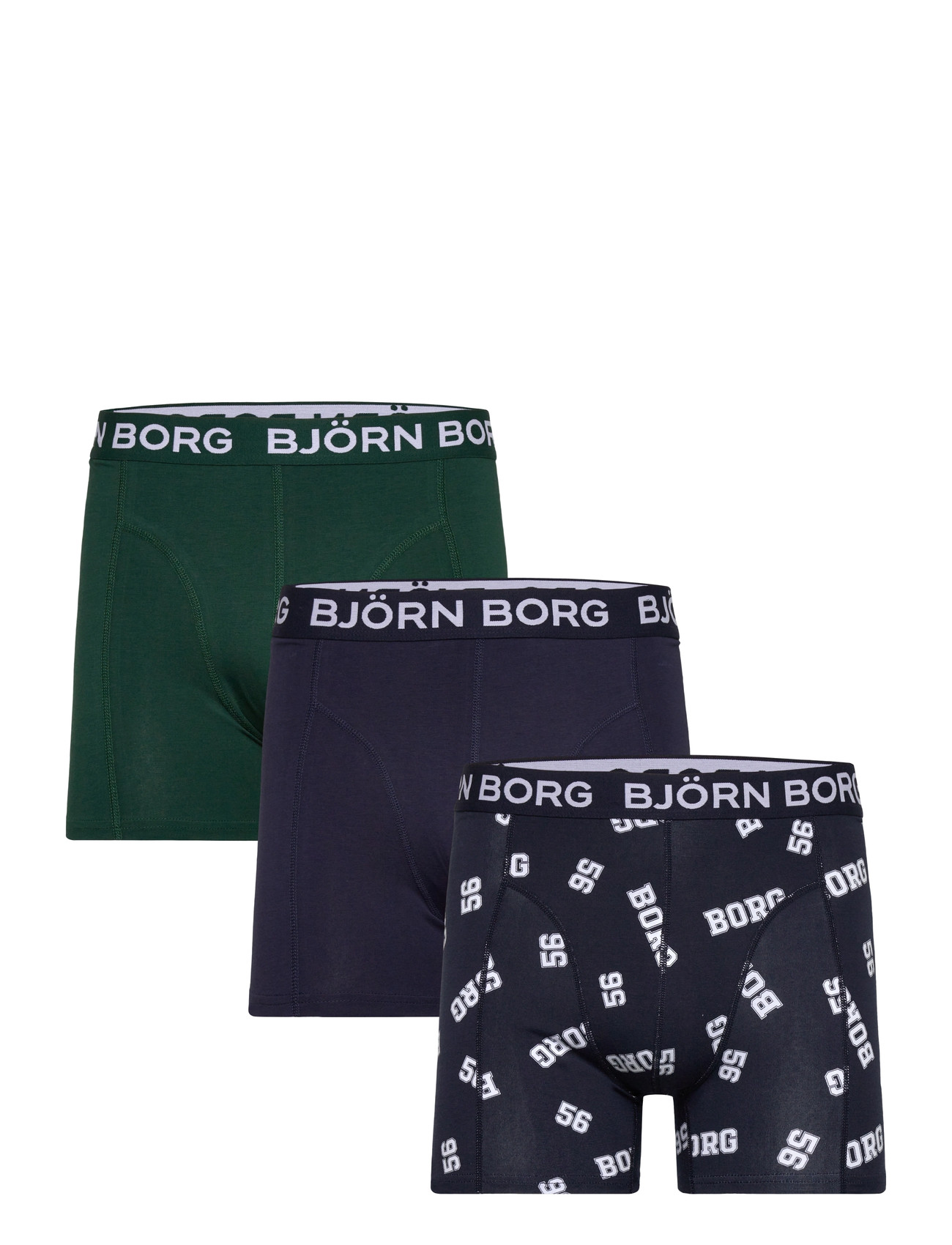 Björn Borg Cotton Stretch 56 Boxer 3P - Navy - S