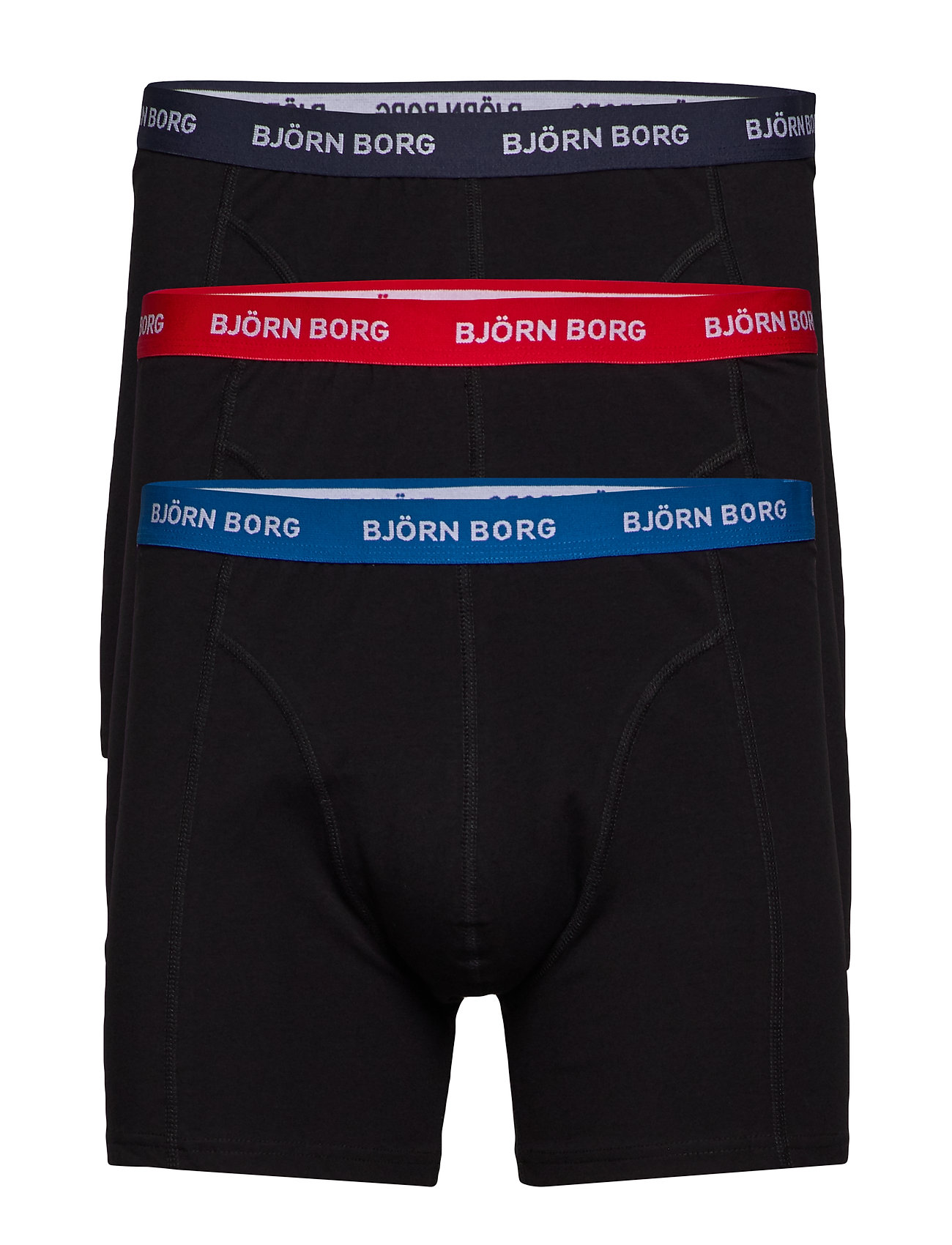Björn Borg Cotton Stretch Boxer 3P - Black - M