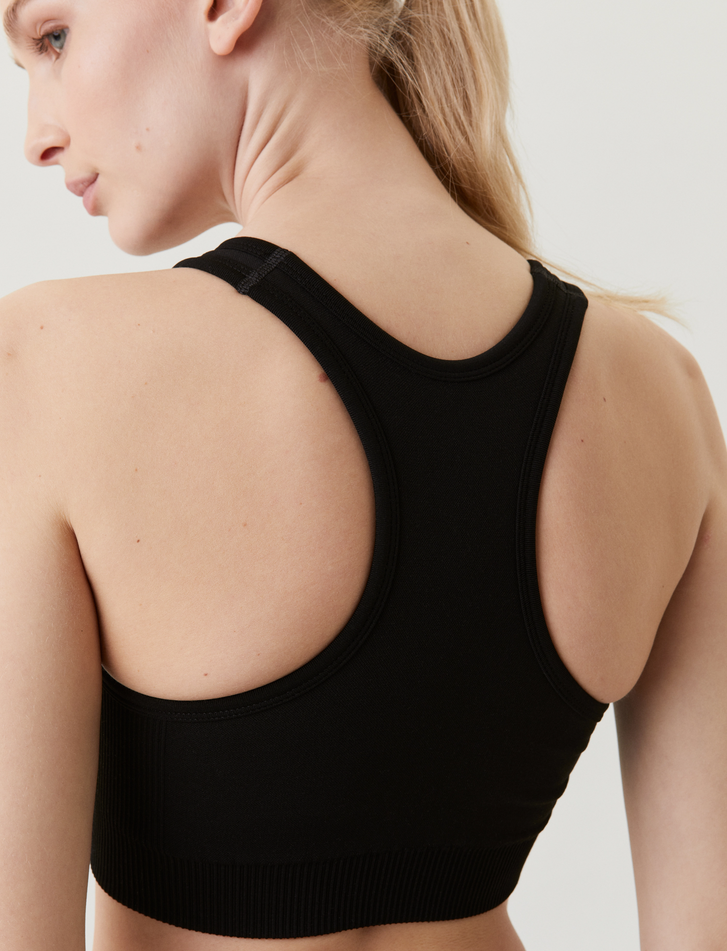 Björn Borg - BORG LOW SEAMLESS BRA - black beauty - 3