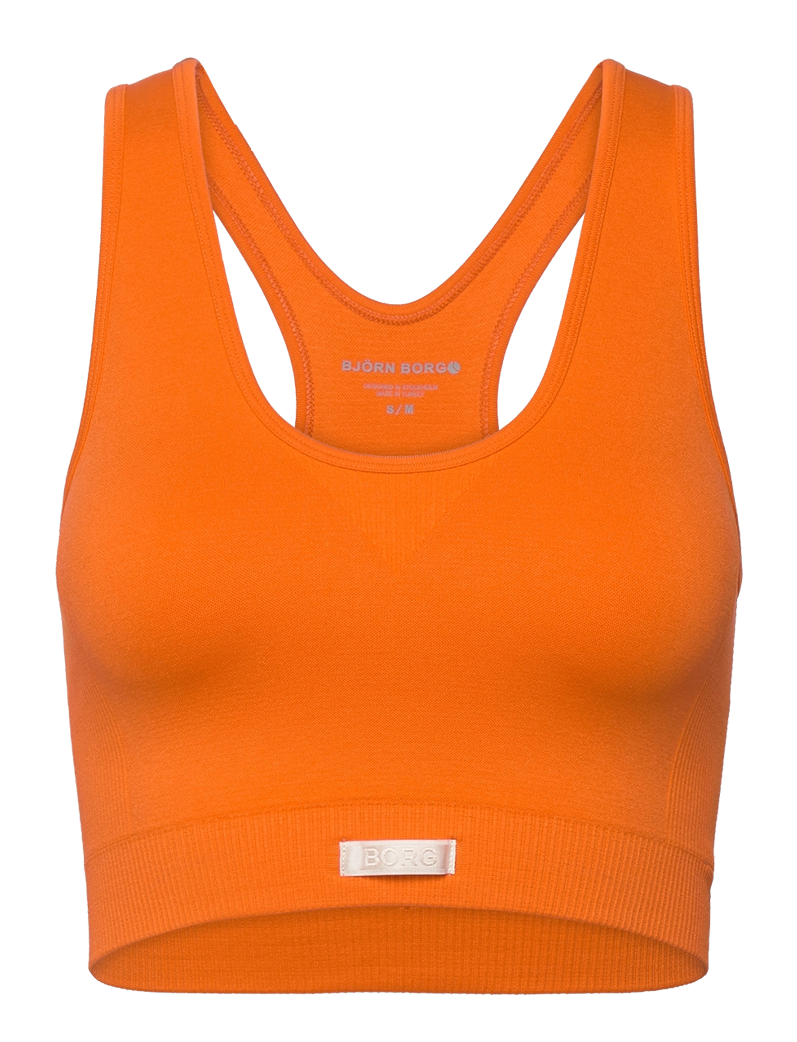 BORG LOW SEAMLESS BRA - CARROT