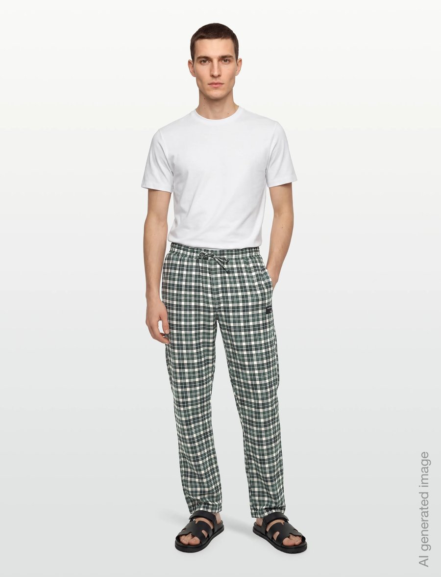 Björn Borg - CORE FLANNEL PYJAMA PANTS - pyjamasbyxor - bb hs check 4 - 0