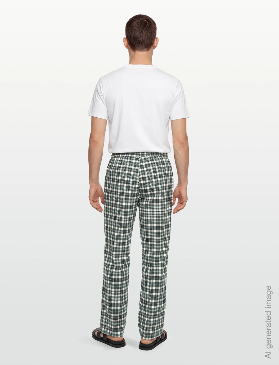 Björn Borg - CORE FLANNEL PYJAMA PANTS - pyjamasbyxor - bb hs check 4 - 4