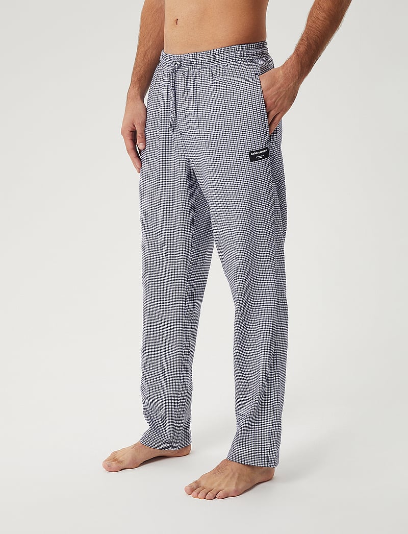 Björn Borg - CORE FLANNEL PYJAMA PANTS - pyjamasbyxor - bb mini check 2 - 0