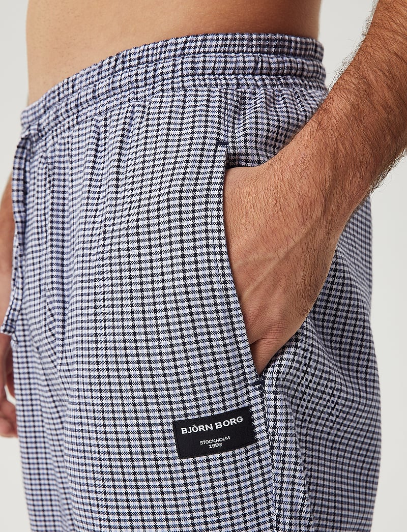 Björn Borg - CORE FLANNEL PYJAMA PANTS - pyjamasbyxor - bb mini check 2 - 4