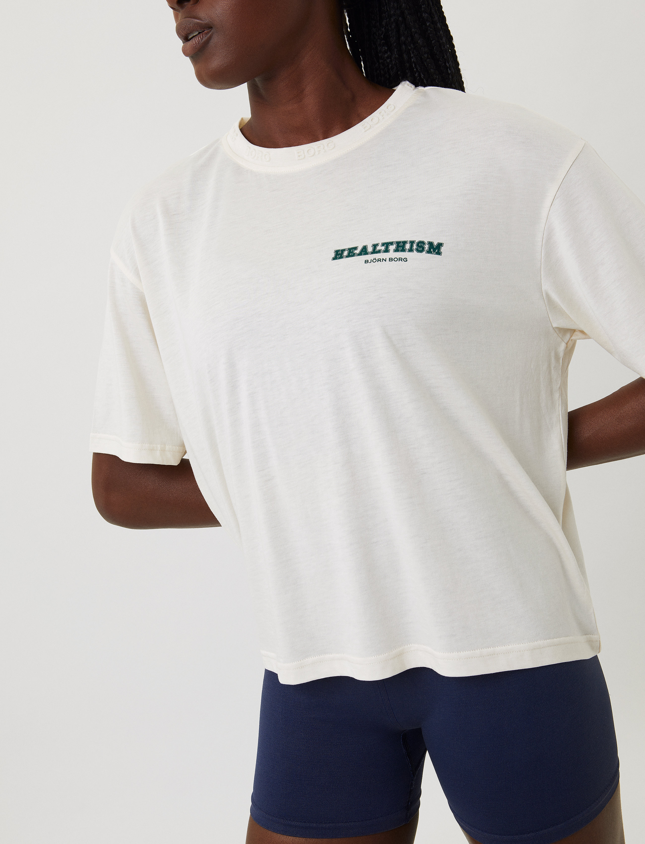 Björn Borg - BORG LOOSE T-SHIRT - egret - 4