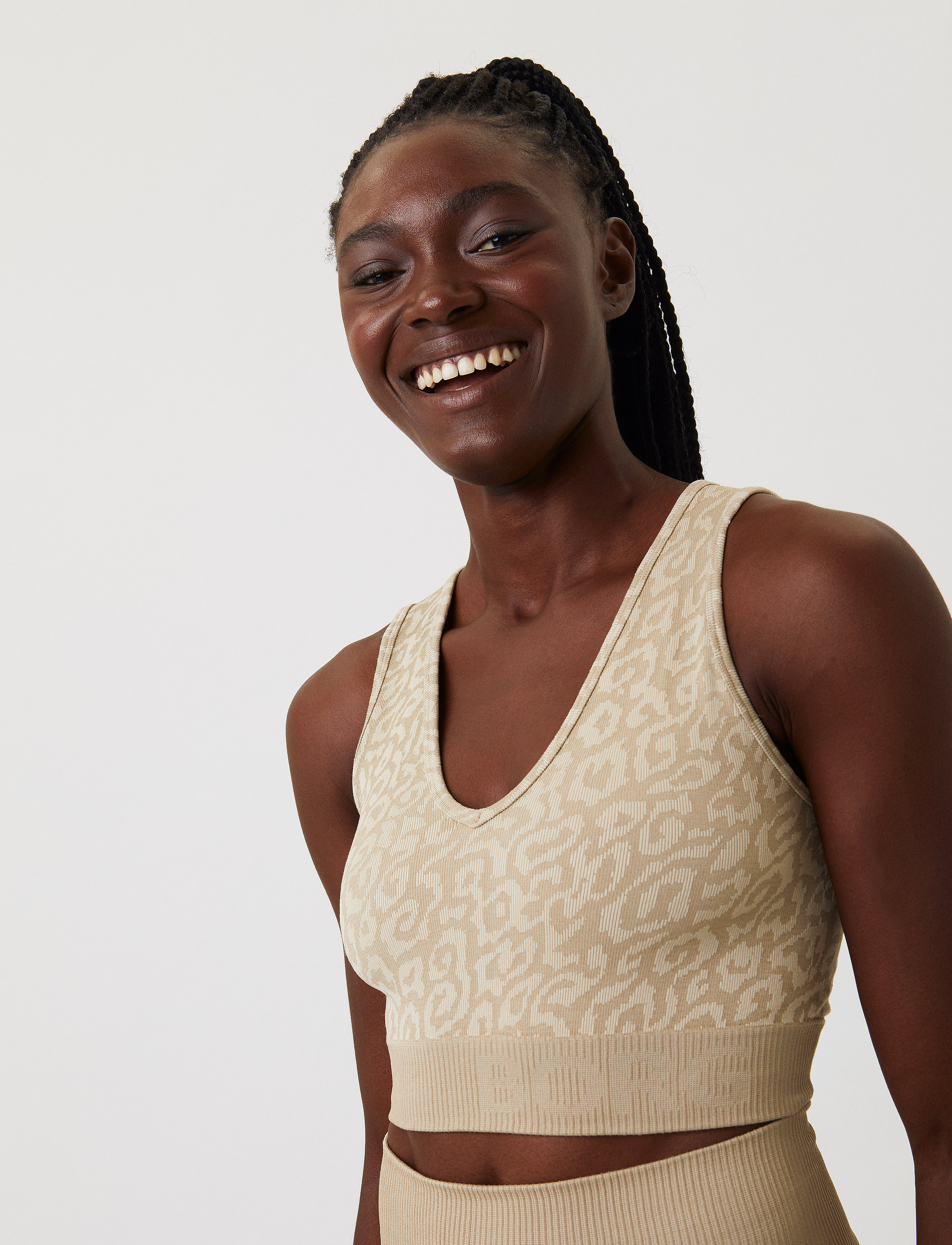 Björn Borg - STHLM SEAMLESS LIGHT CROP TOP - bb leosome - 5