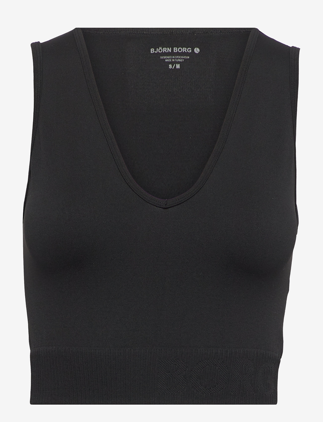 Björn Borg - STHLM SEAMLESS LIGHT CROP TOP - die niedrigsten preise - black beauty - 0