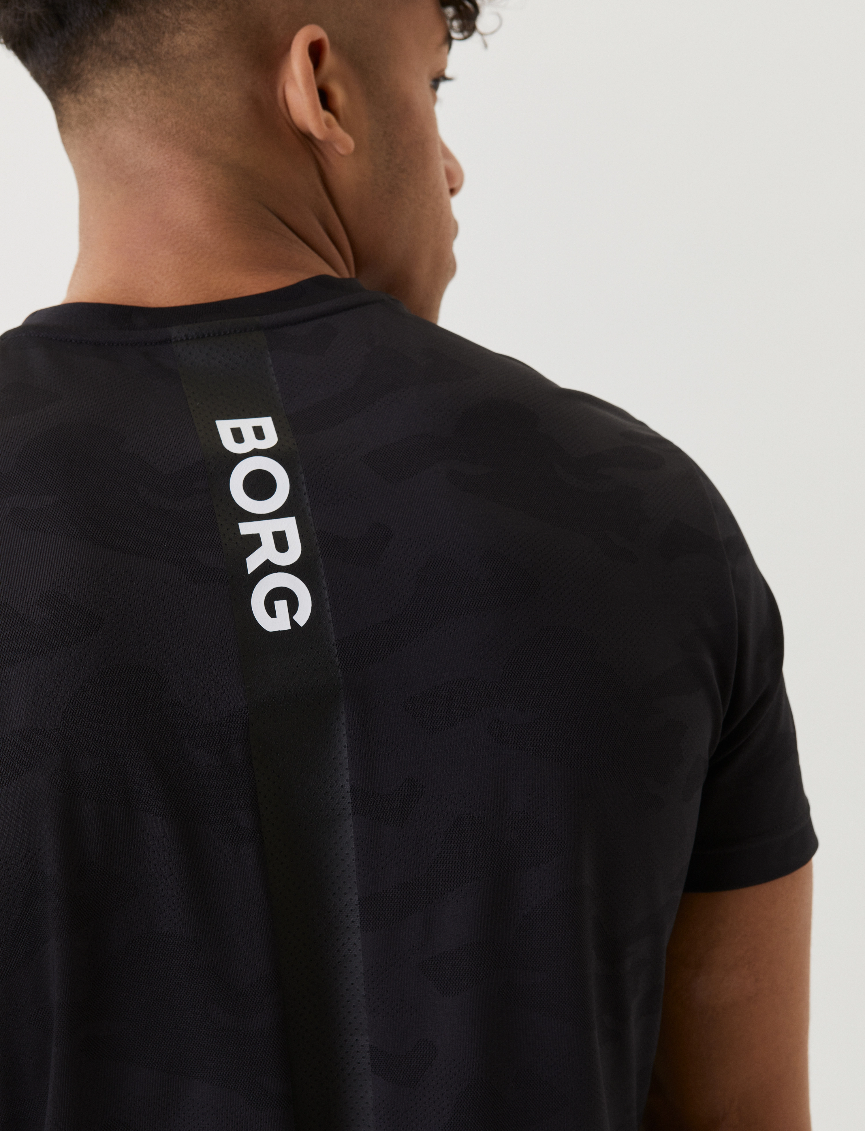 Björn Borg - BORG PERFORMANCE T-SHIRT - black beauty - 4