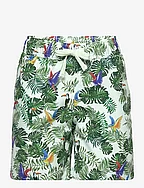 BORG PRINT SWIM SHORTS - BB TROPICAL BIRDS