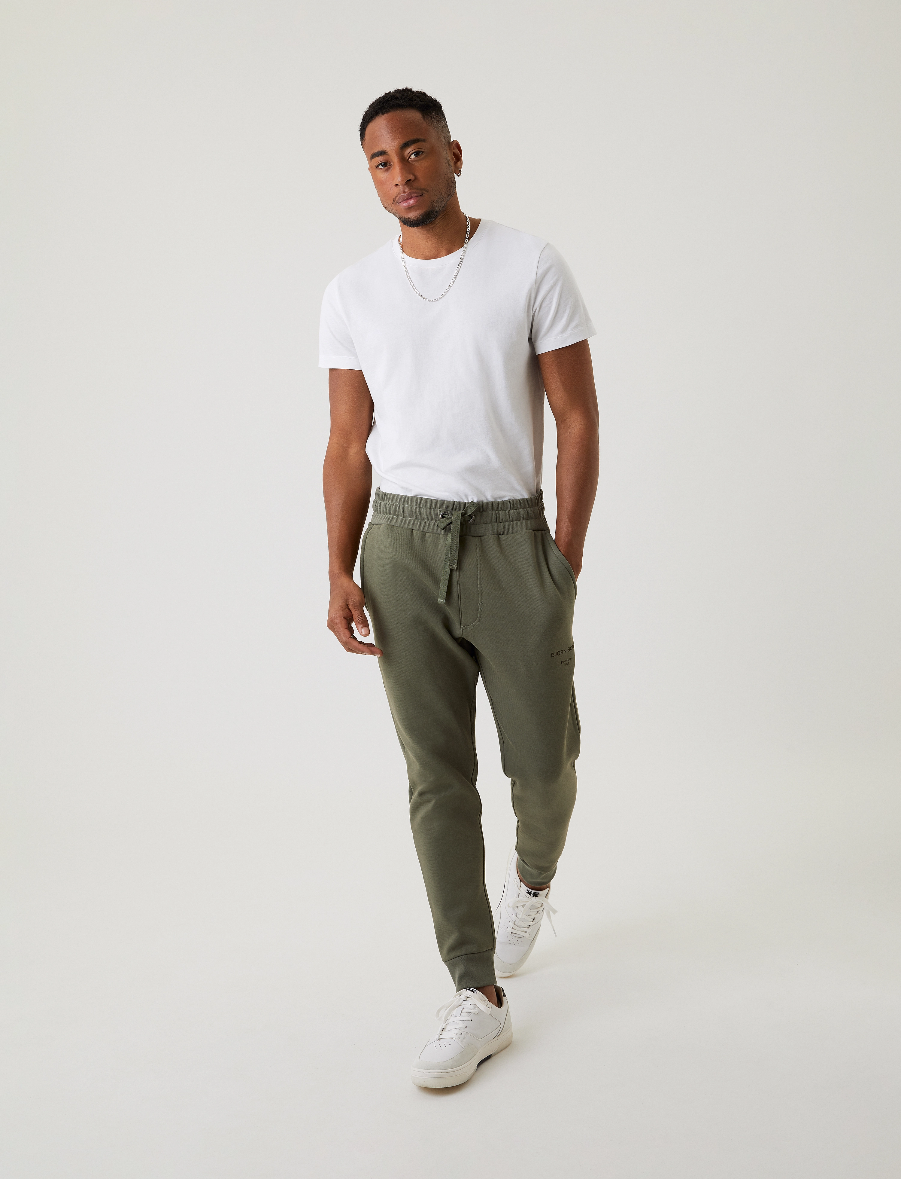 Björn Borg - BORG LOGO PANTS - castor grey - 2