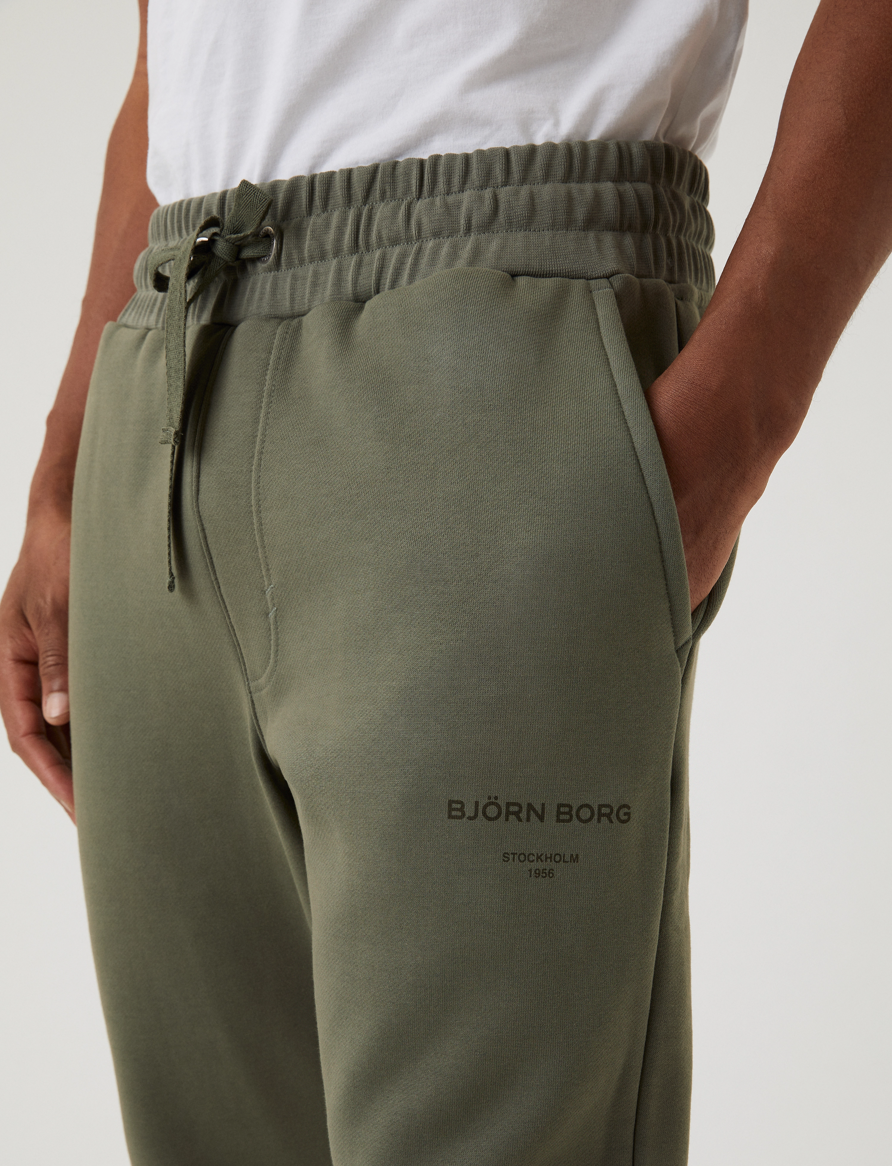 Björn Borg - BORG LOGO PANTS - castor grey - 5