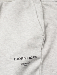 Björn Borg - BORG LOGO PANTS - mjukisbyxor - light grey melange - 3