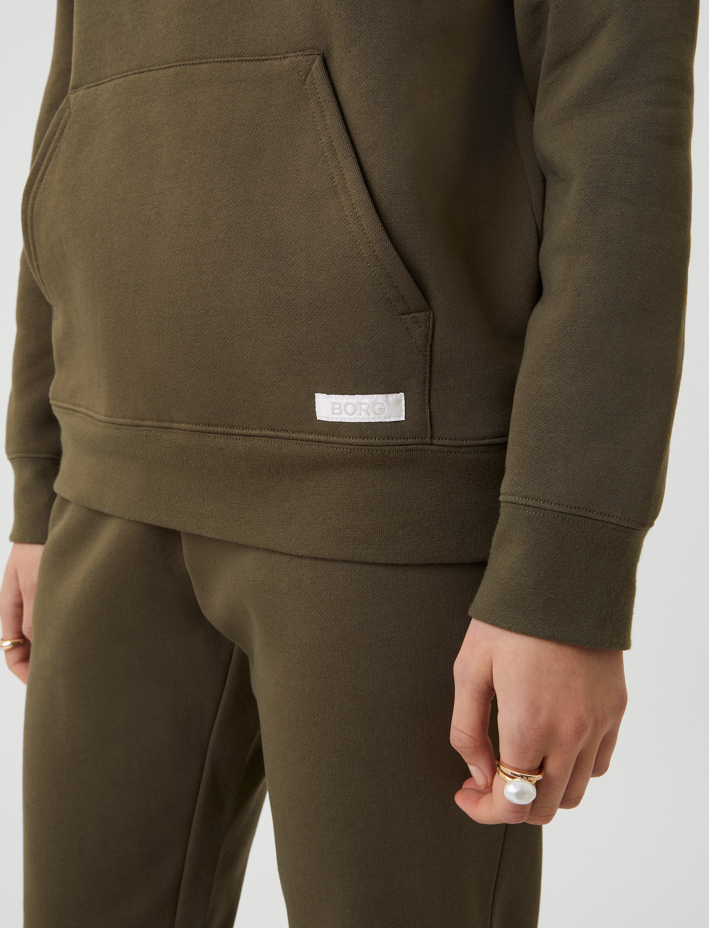 Björn Borg - CENTRE HOODIE - olive night - 5