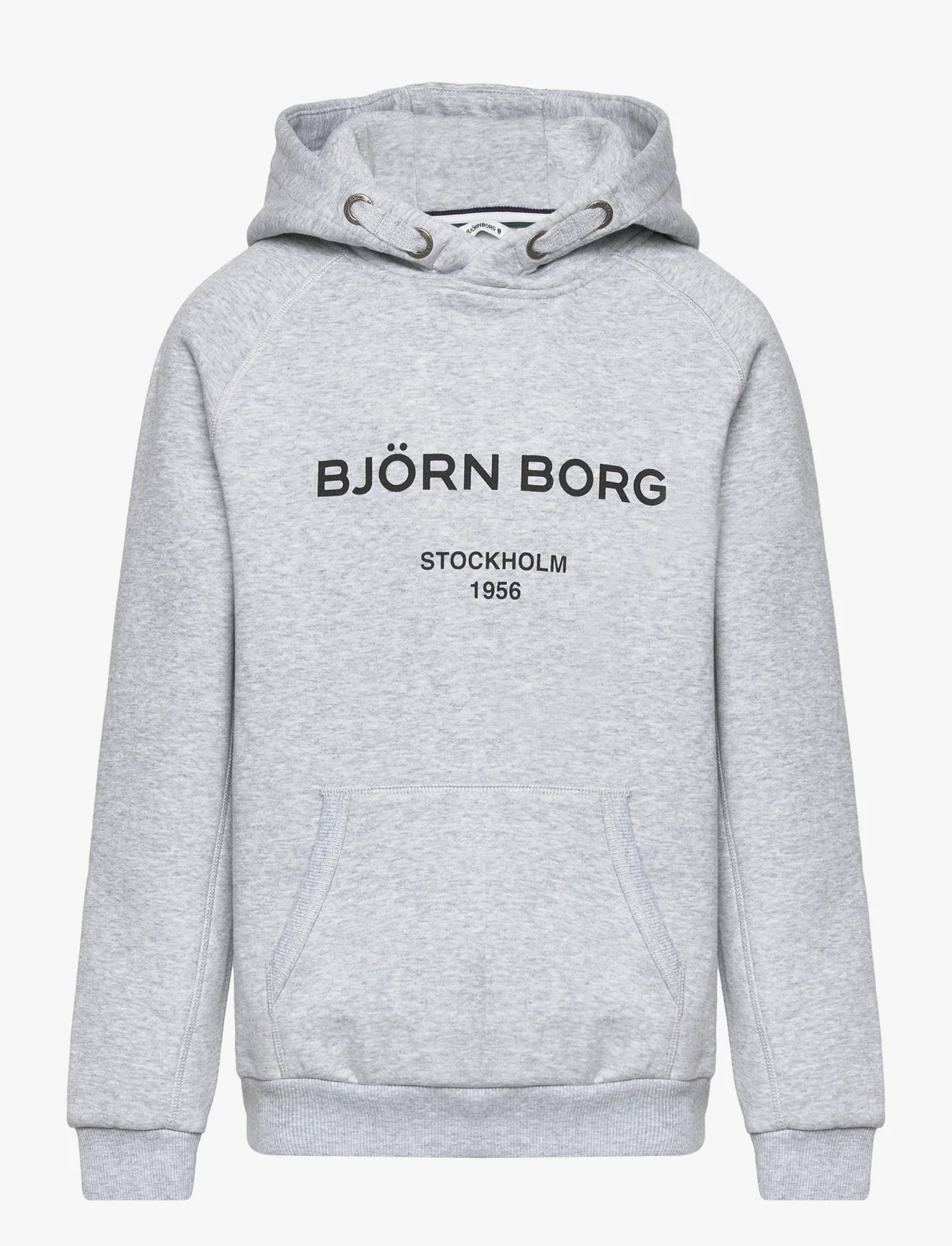 Björn Borg - BORG HOODIE - hupparit - light grey melange - 0