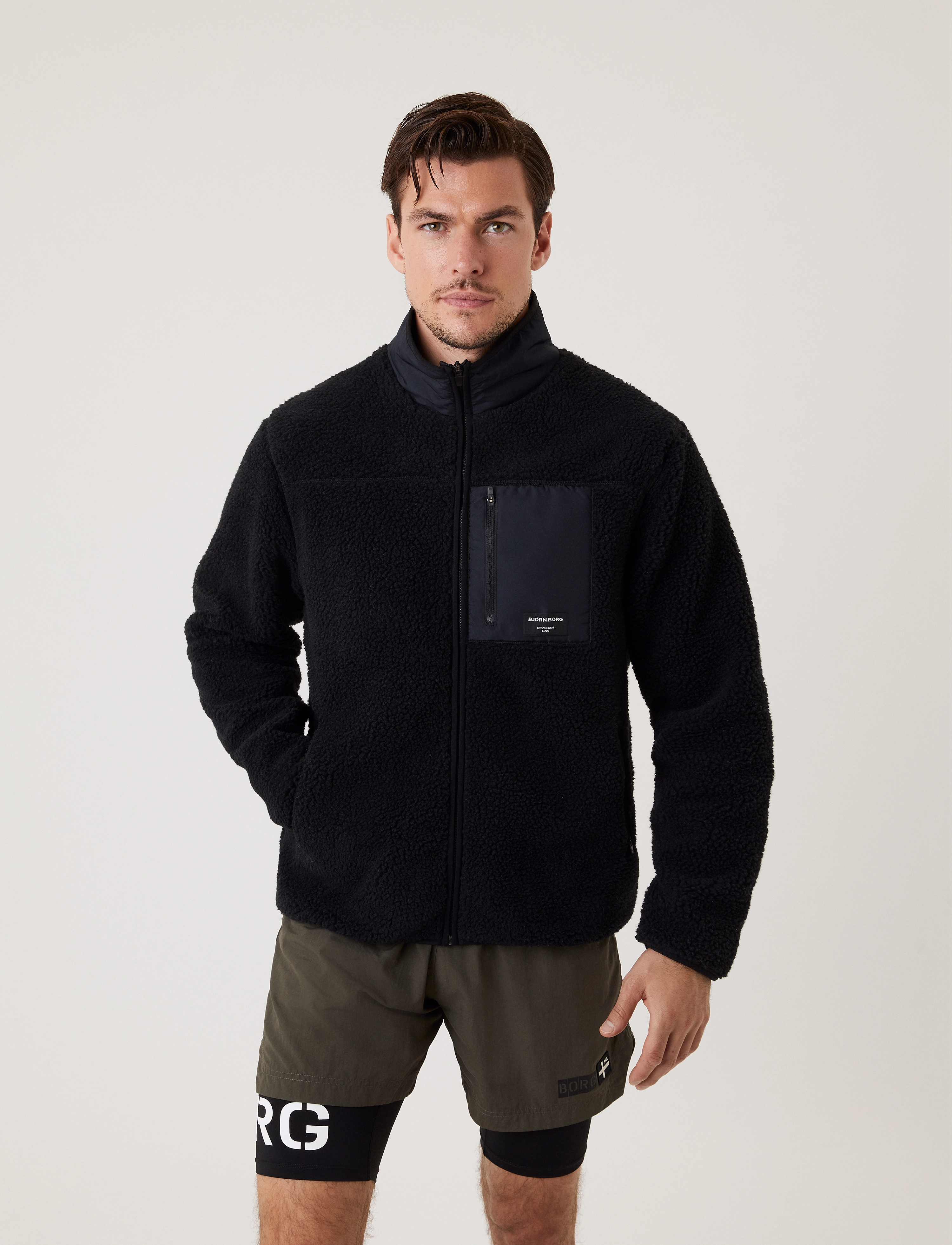 Björn Borg - STHLM FLEECE JACKET - black beauty - 2