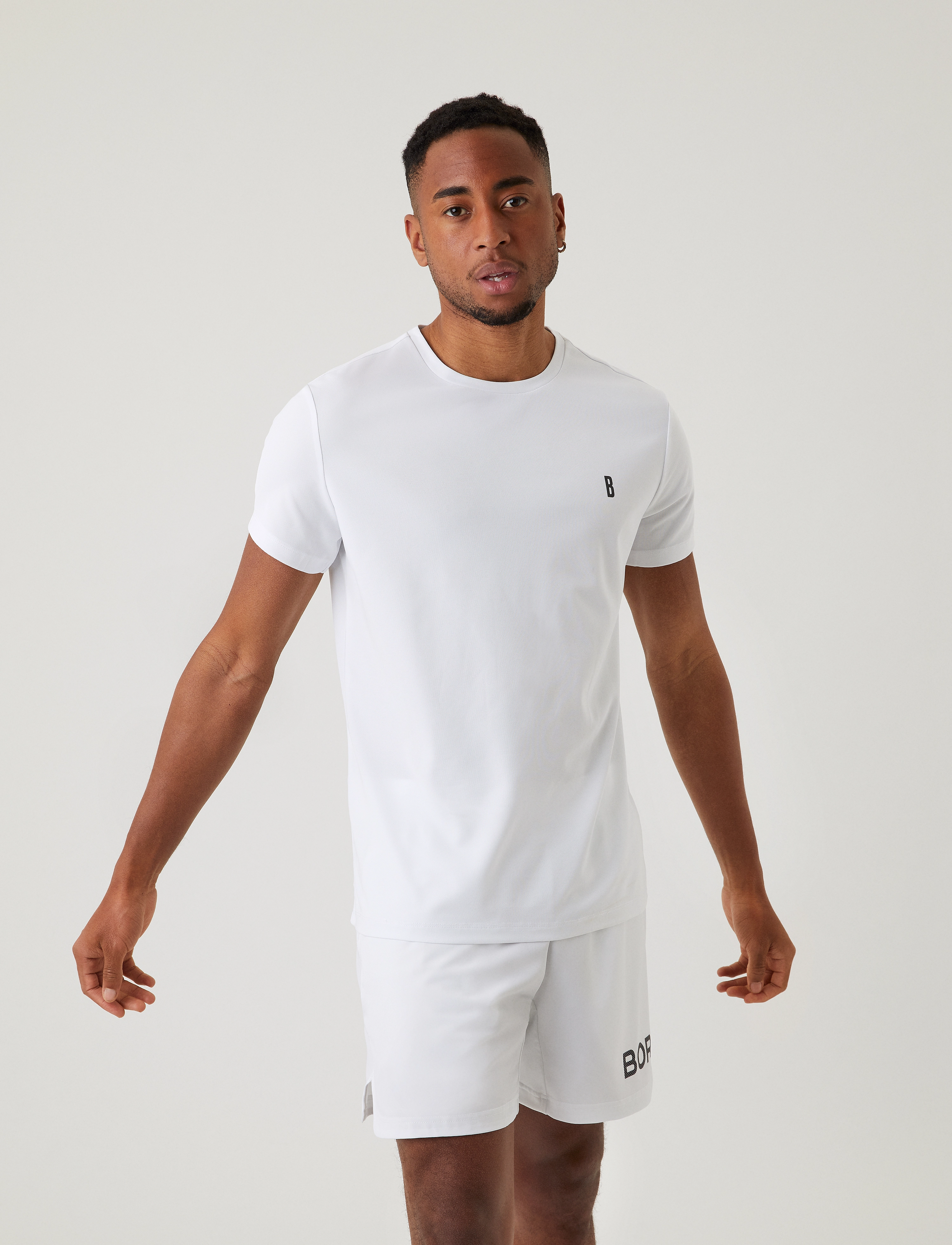 Björn Borg - ACE T-SHIRT STRIPE - brilliant white - 2