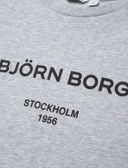 Björn Borg - BORG LOGO T-SHIRT - kortermede t-skjorter - light grey melange - 2