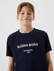Björn Borg - BORG LOGO T-SHIRT - short-sleeved t-shirts - night sky - 5