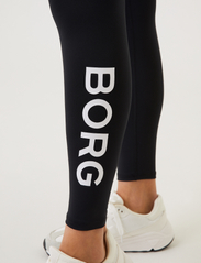 Björn Borg - BORG LOGO TIGHTS - bėgimo ir sportinės tamprės - black beauty - 6