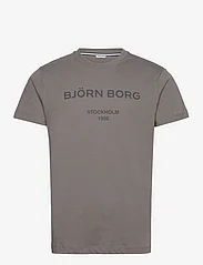 Björn Borg - BORG LOGO T-SHIRT - de laveste prisene - charcoal gray - 0