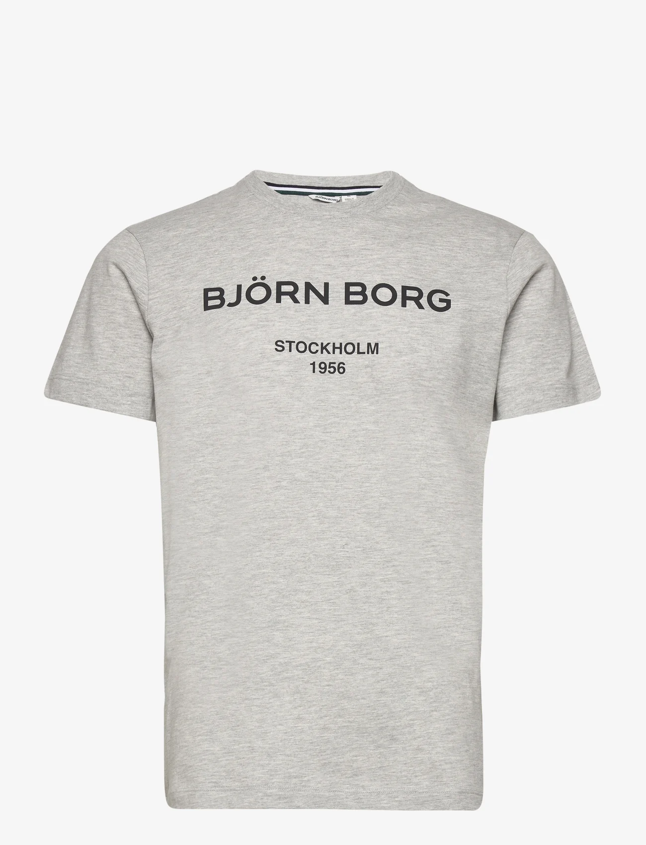 Björn Borg - BORG LOGO T-SHIRT - de laveste prisene - light grey melange - 0