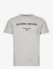 Björn Borg - BORG LOGO T-SHIRT - lägsta priserna - light grey melange - 0
