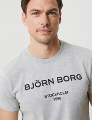 Björn Borg - BORG LOGO T-SHIRT - de laveste prisene - light grey melange - 6