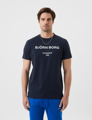 Björn Borg - BORG LOGO T-SHIRT - de laveste prisene - night sky - 5