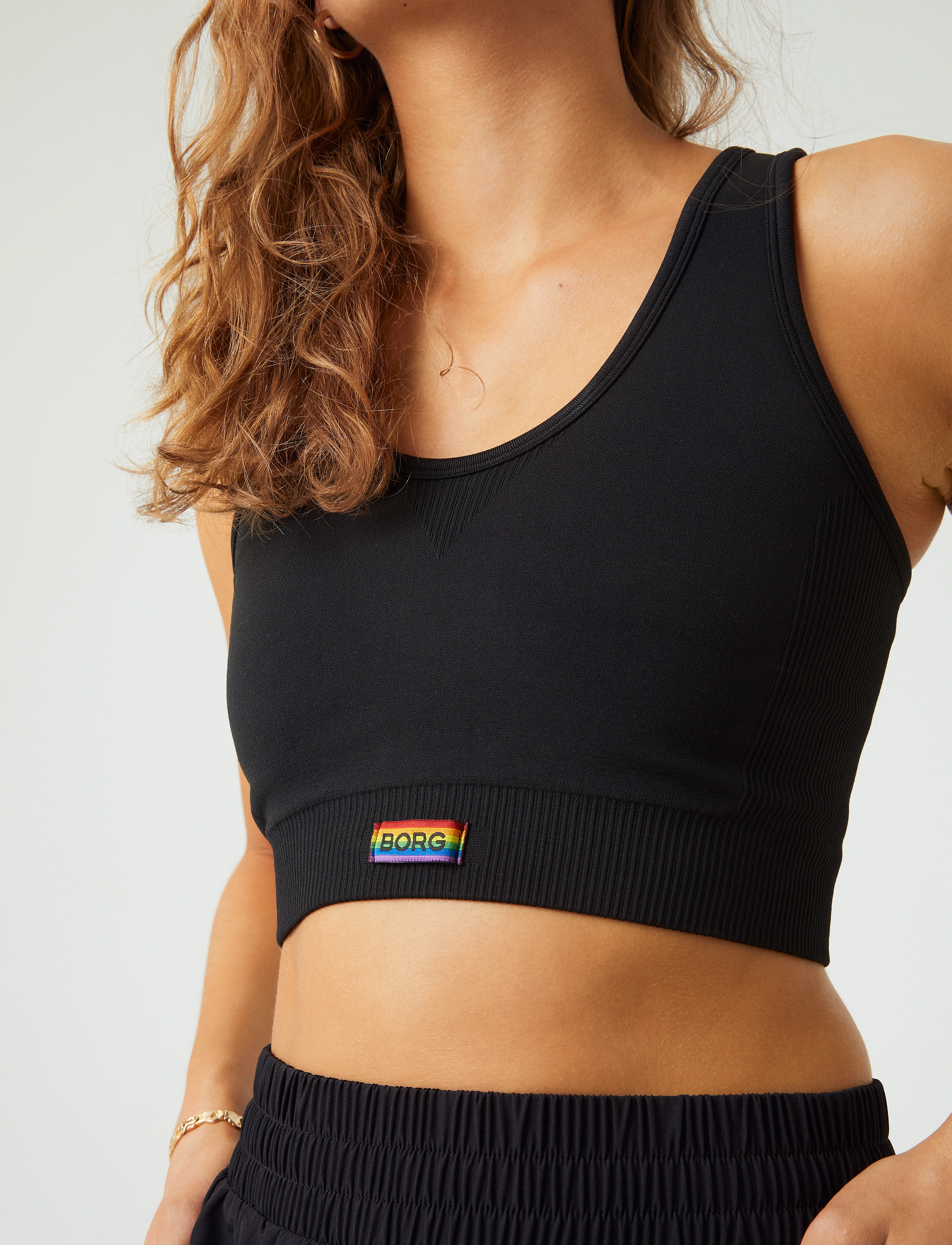 Björn Borg - BORG LOW SEAMLESS BRA PRIDE - black beauty - 5