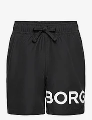 Björn Borg - BORG SWIM SHORTS - badbyxor - black beauty - 0