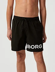 Björn Borg - BORG SWIM SHORTS - badbyxor - black beauty - 2