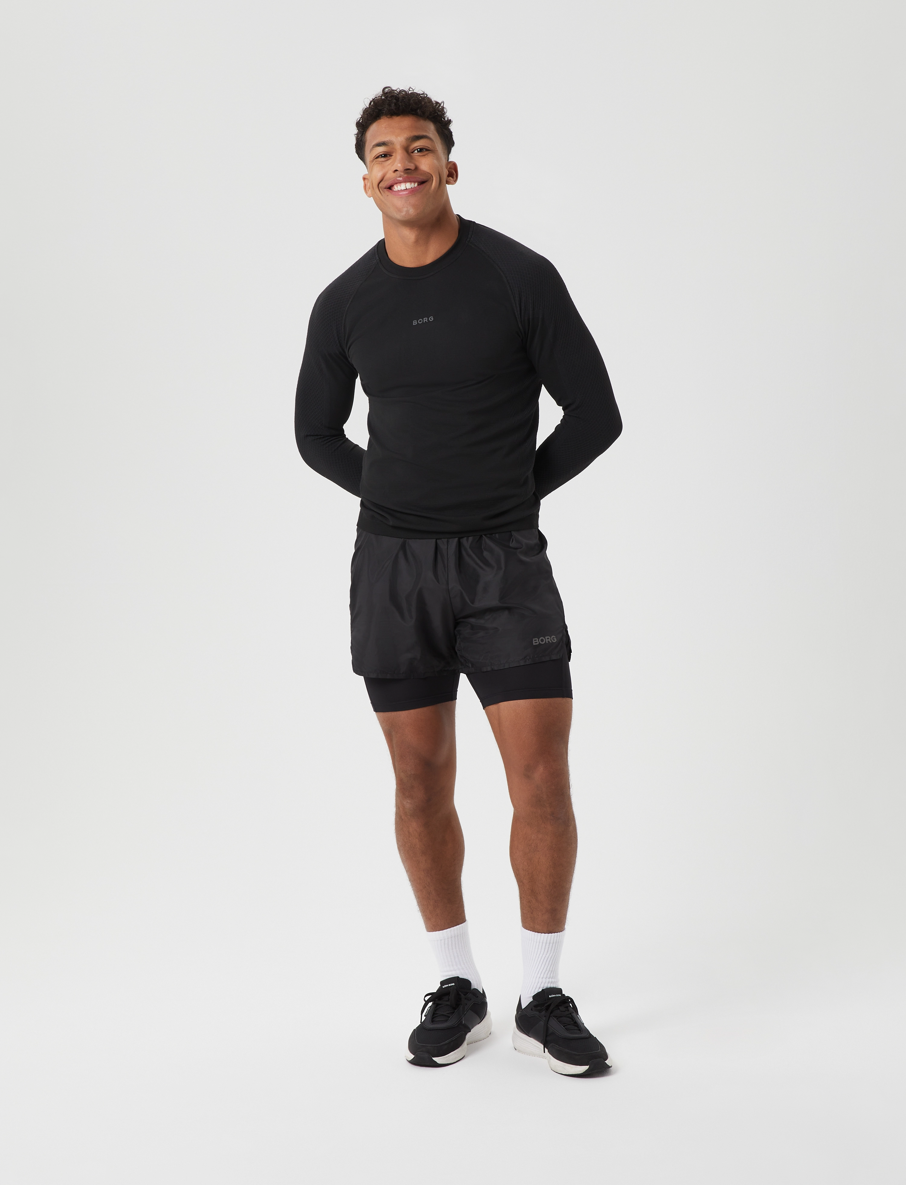 Björn Borg - BORG RUNNING SEAMLESS LS T-SHIRT - black beauty - 4