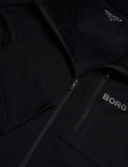Björn Borg - BORG RUNNING MID LAYER HOOD - nordisk stil - black beauty - 2