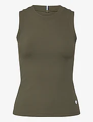 Björn Borg - ACE RIB TANK POCKET - tops zonder mouwen - olive night - 0