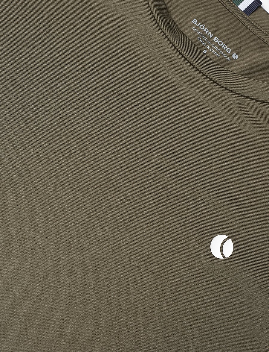 Björn Borg - ACE SLIM T-SHIRT - olive night - 2