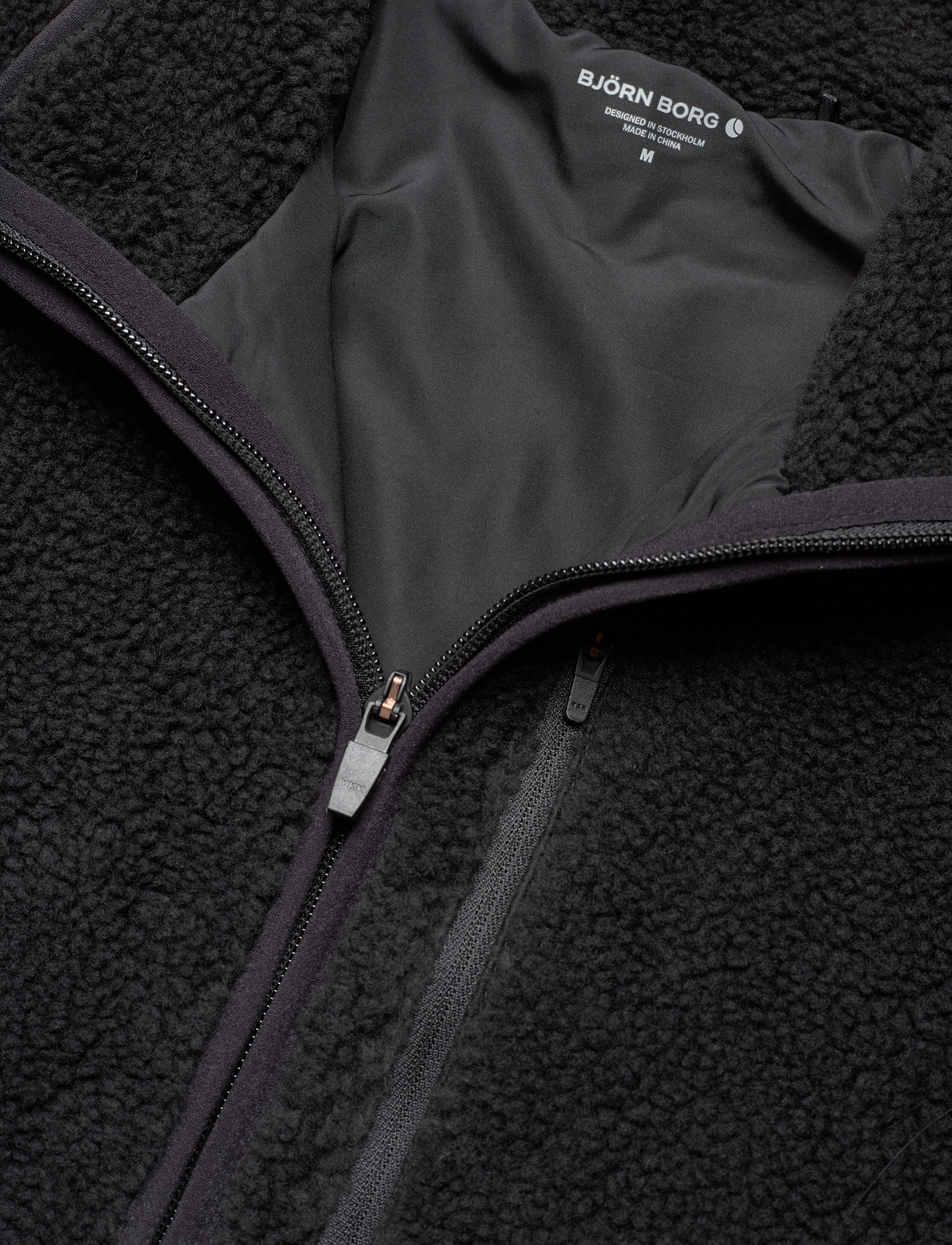 Björn Borg - CENTRE PILE FLEECE JACKET - black beauty - 2