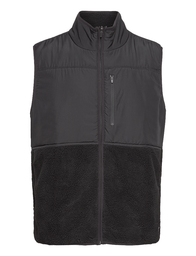 Björn Borg - CENTRE PILE FLEECE VEST - outdoor - black beauty - 0