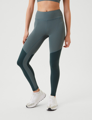 Björn Borg - BORG HIGH WAIST TONAL TIGHTS - jooksu- ja treeningretuusid - balsam green - 2