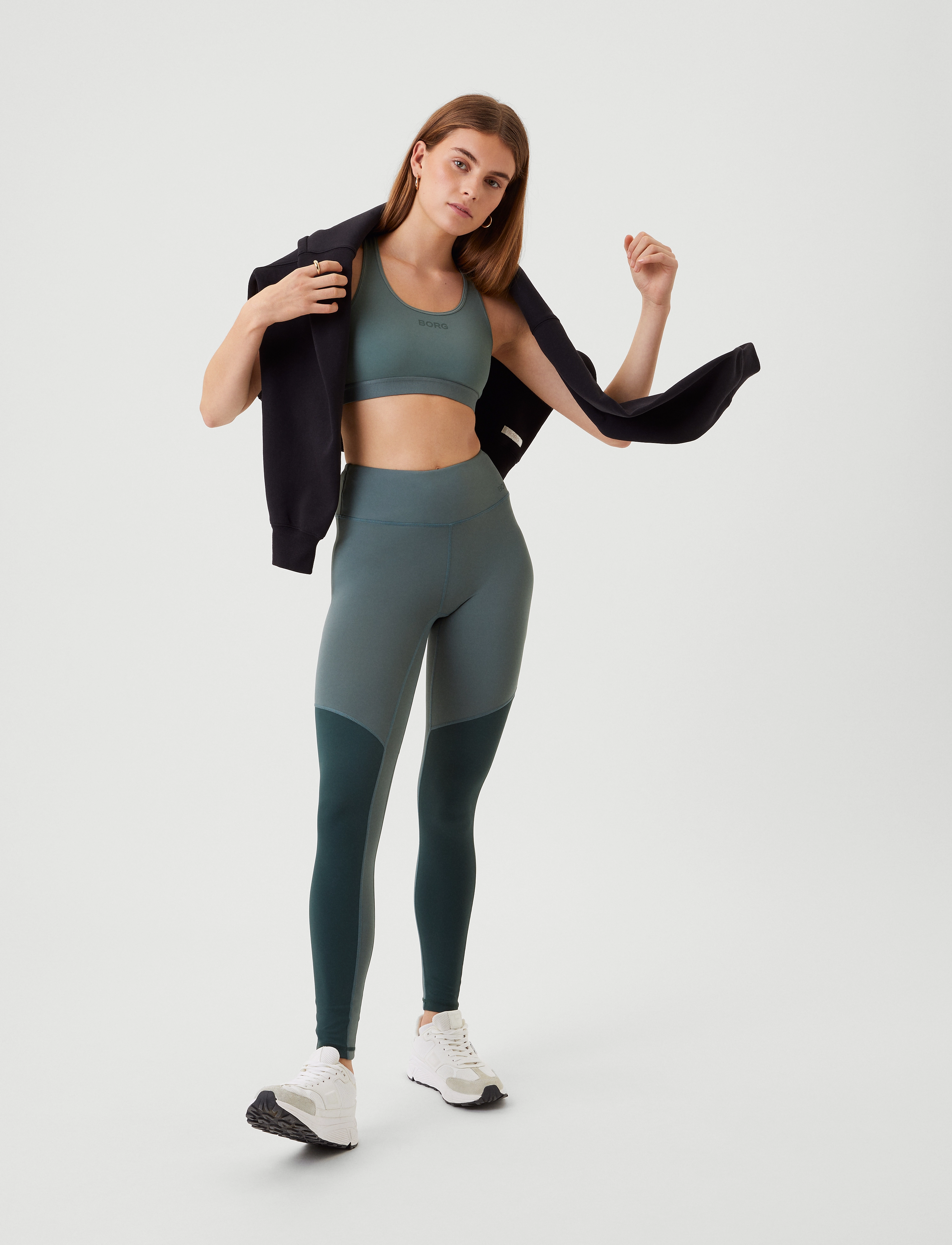 Björn Borg - BORG HIGH WAIST TONAL TIGHTS - balsam green - 4