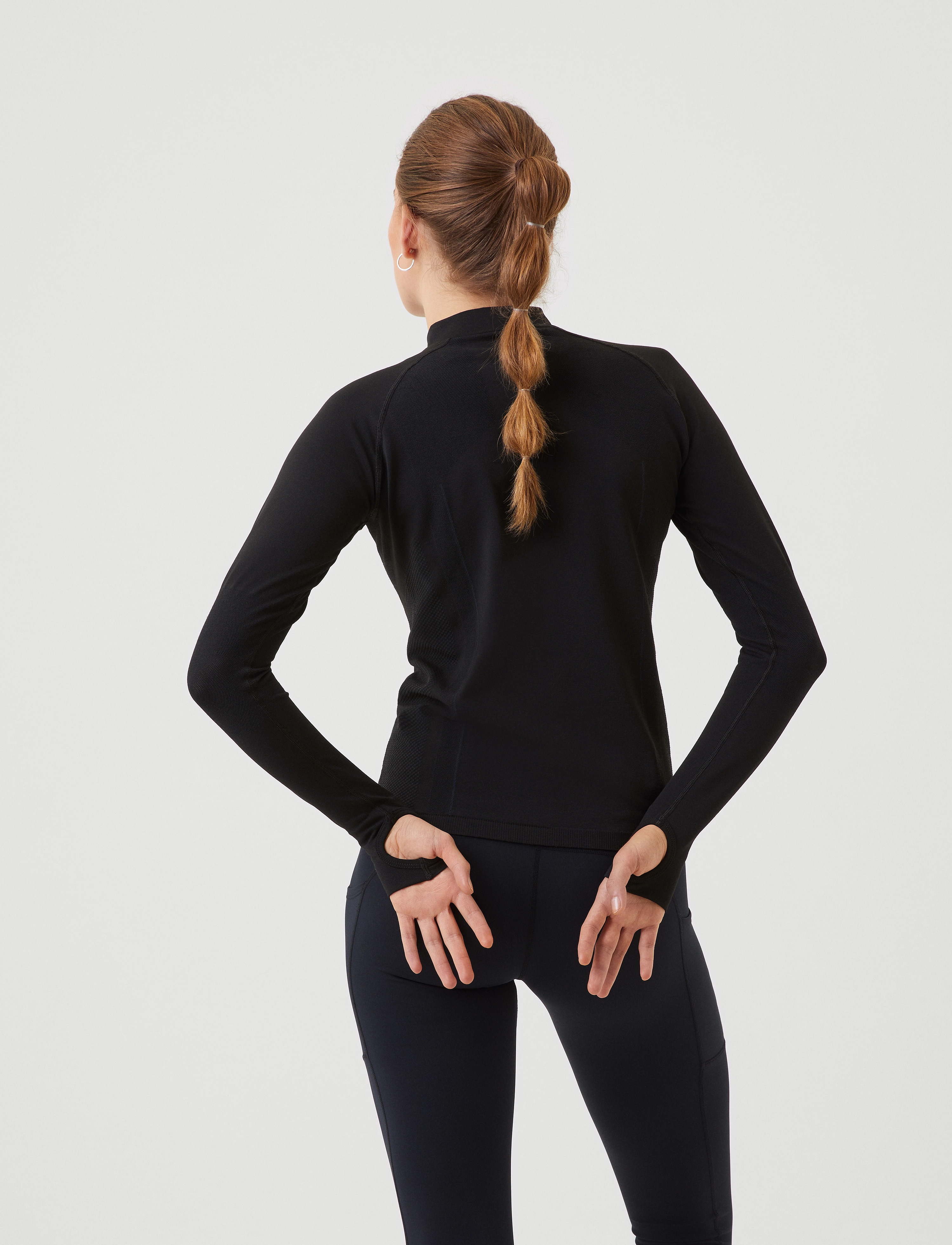 Björn Borg - BORG RUNNING SEAMLESS MOCK NECK - black beauty - 3