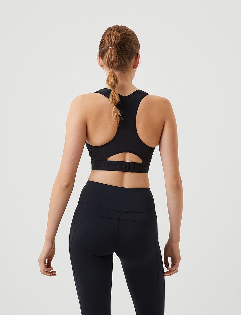 Björn Borg - BORG RUNNING HIGH SUPPORT BRA - hög support - black beauty - 3