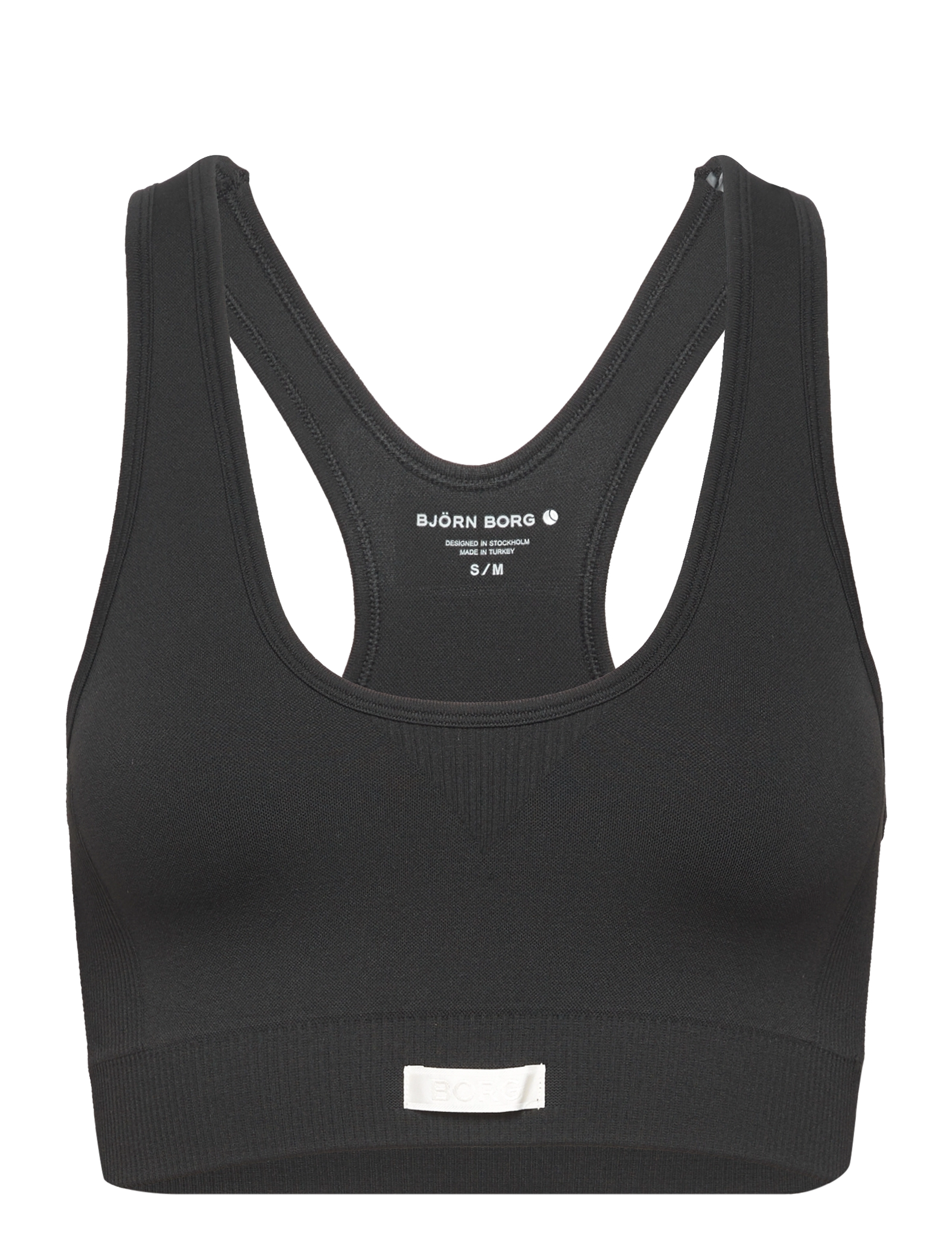 BJÖRN BORG Studio Low Seamless BH Schwarz - M/L - Damen