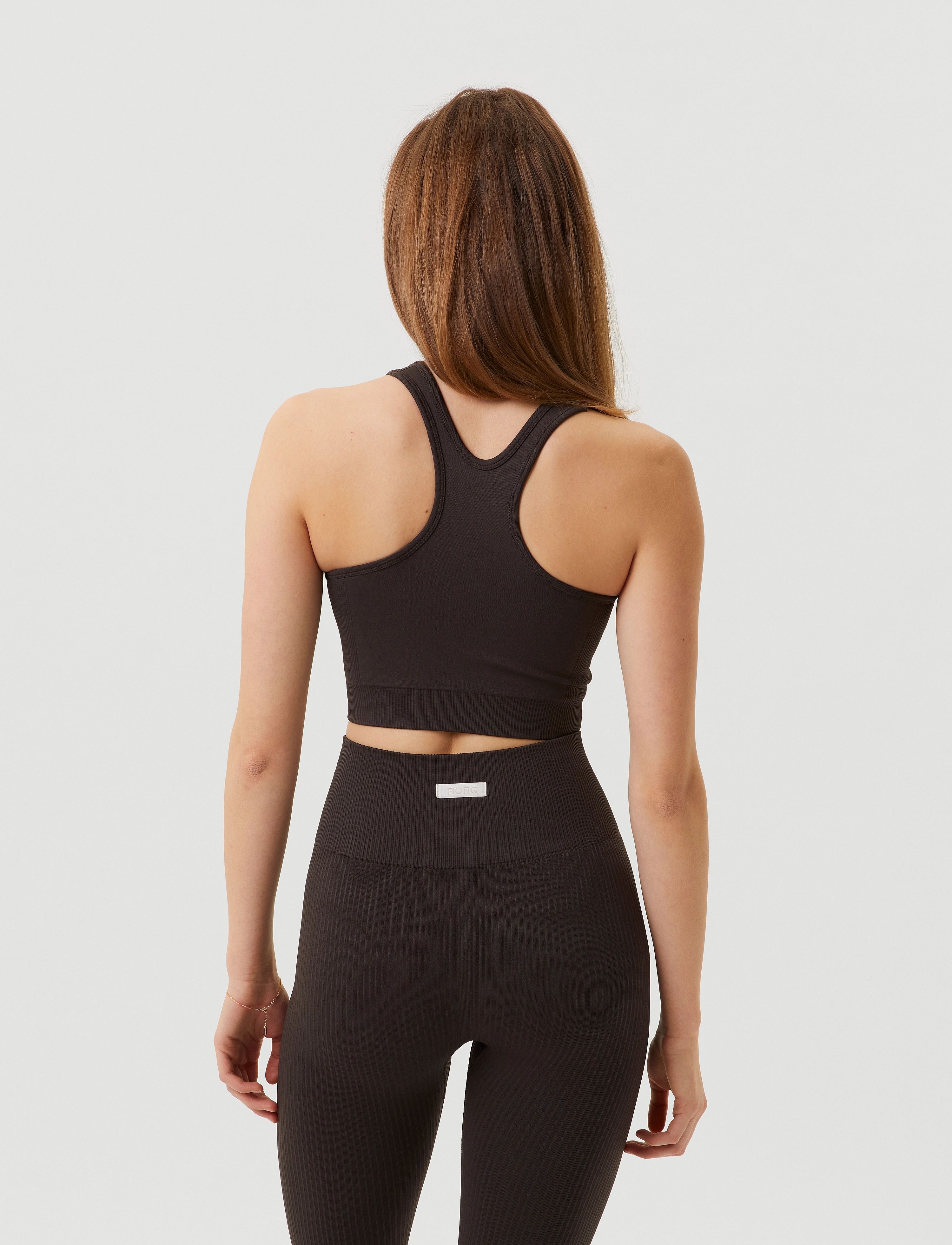 Björn Borg - STUDIO LOW SEAMLESS BRA - sport-bh: låg support - espresso - 3