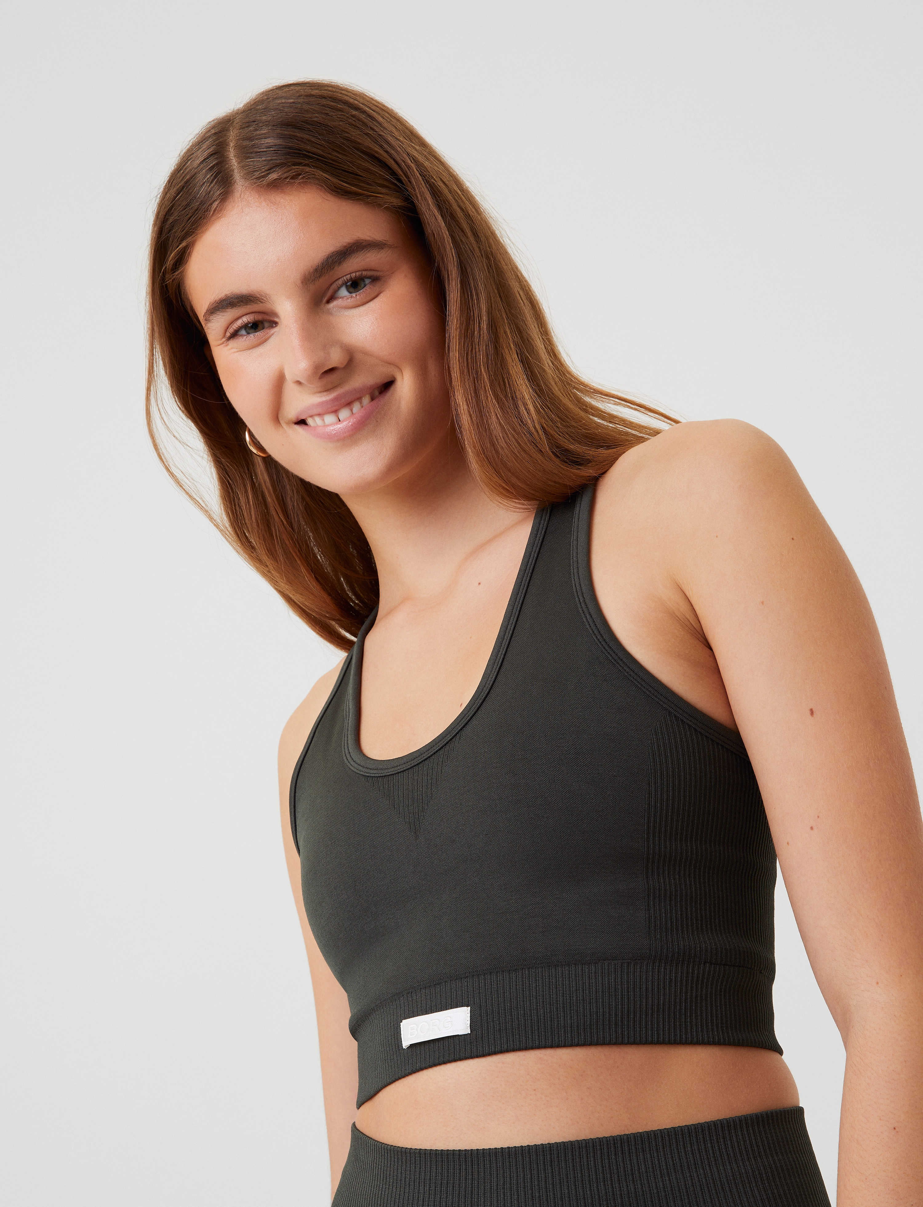 Björn Borg - STUDIO LOW SEAMLESS BRA - sportbeha's: leichter halt - peat - 5