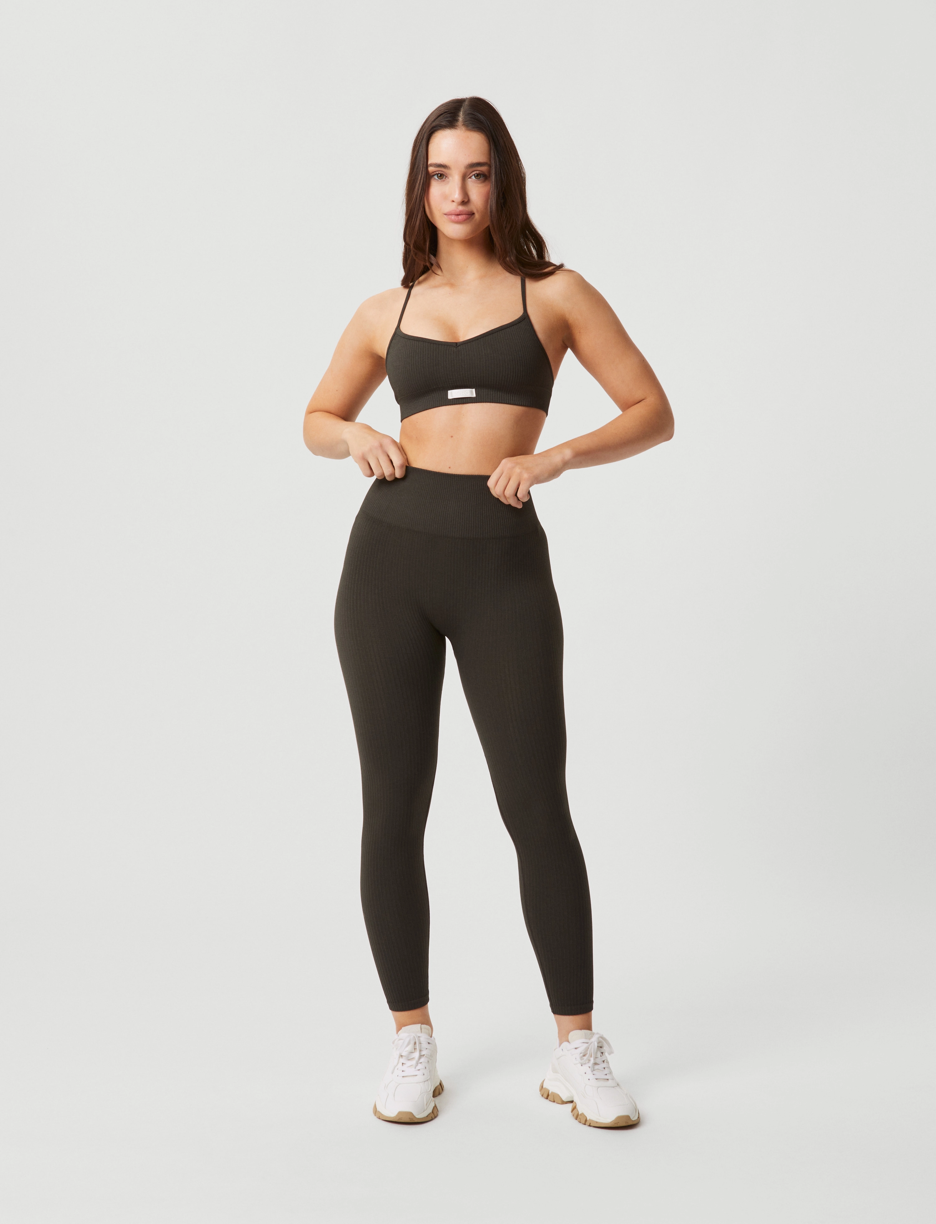 Björn Borg - STUDIO SEAMLESS RIB TIGHTS - trainingstights - peat - 4
